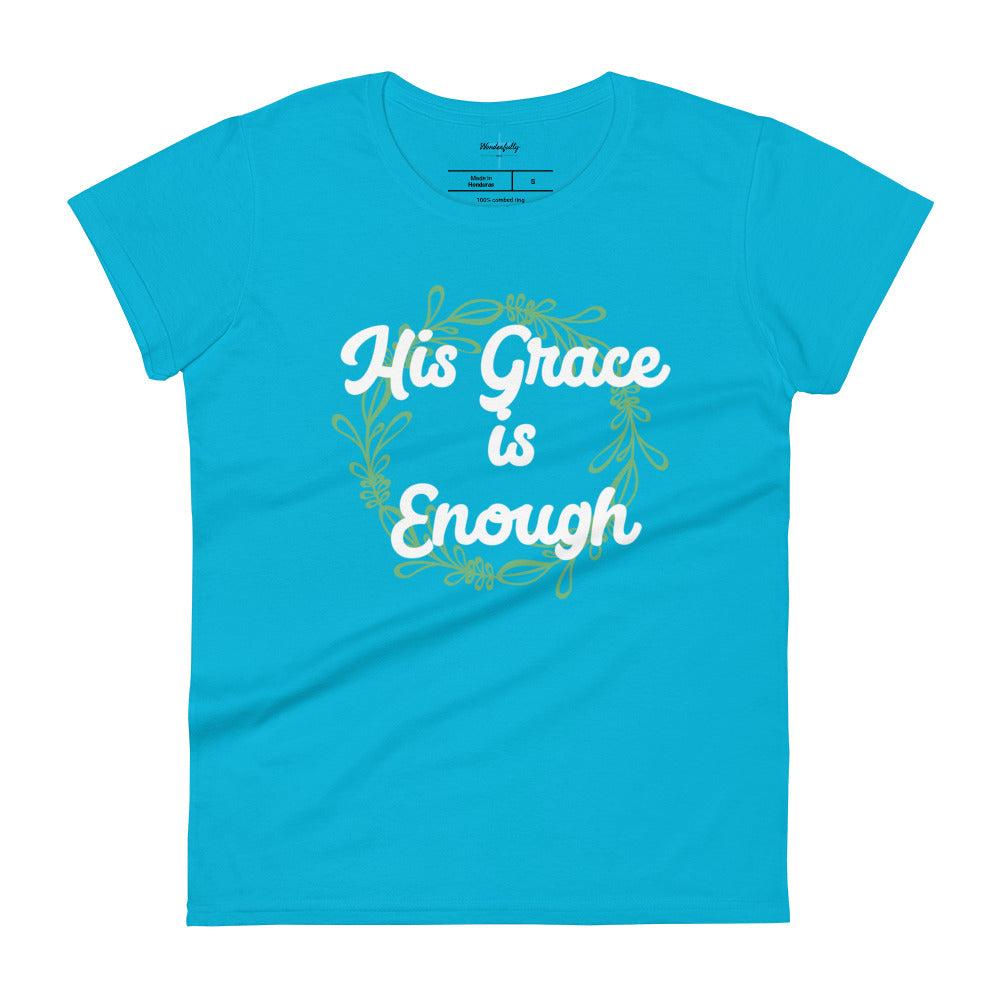 His Grace is Enough - Women's short sleeve t-shirt