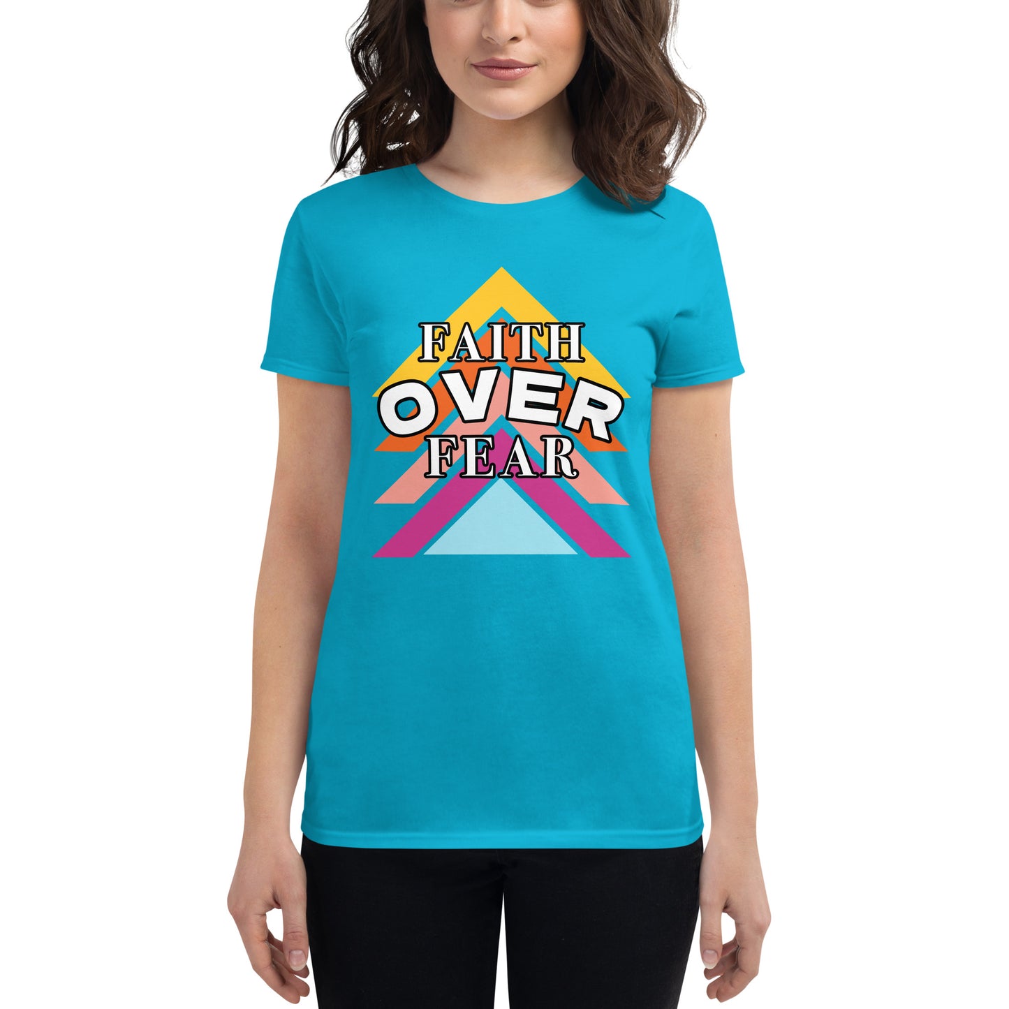 Faith Over Fear - Women's short sleeve t-shirt