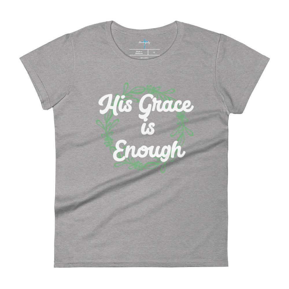 His Grace is Enough - Women's short sleeve t-shirt