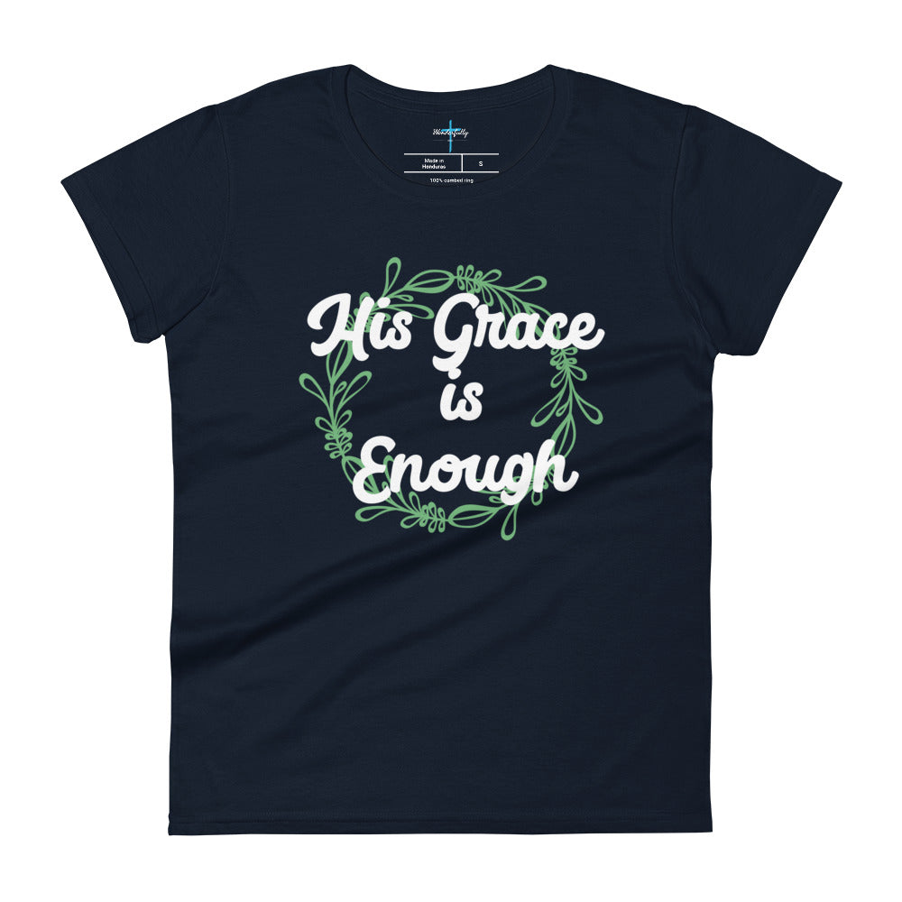 His Grace is Enough - Women's short sleeve t-shirt