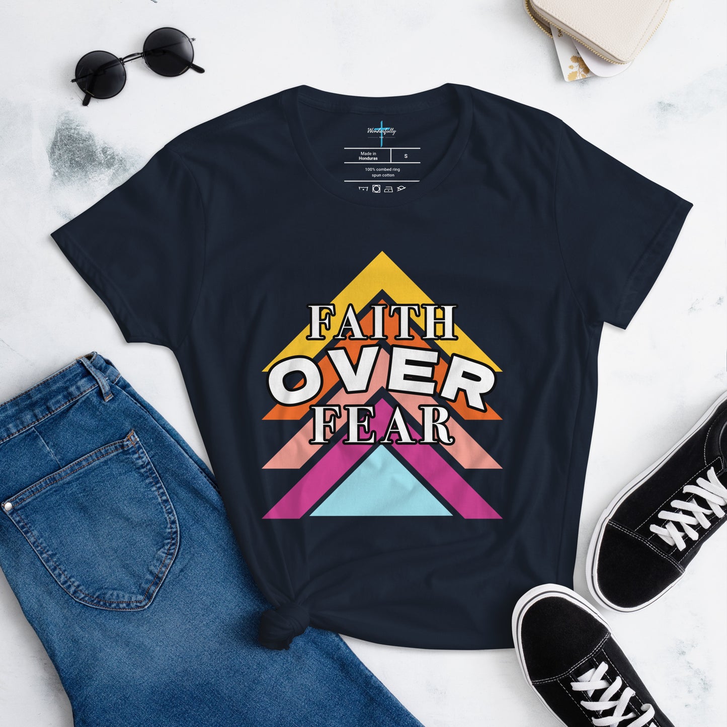 Faith Over Fear - Women's short sleeve t-shirt
