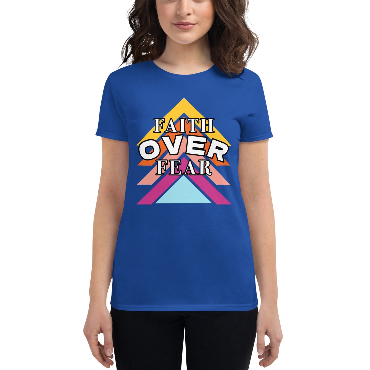 Faith Over Fear - Women's short sleeve t-shirt