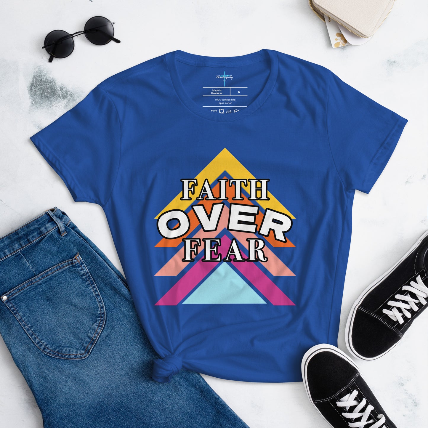 Faith Over Fear - Women's short sleeve t-shirt