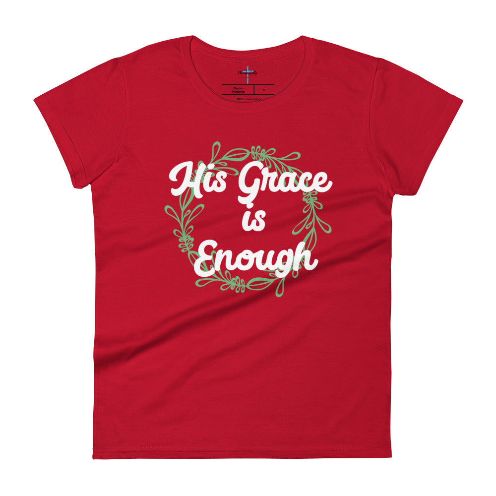 His Grace is Enough - Women's short sleeve t-shirt